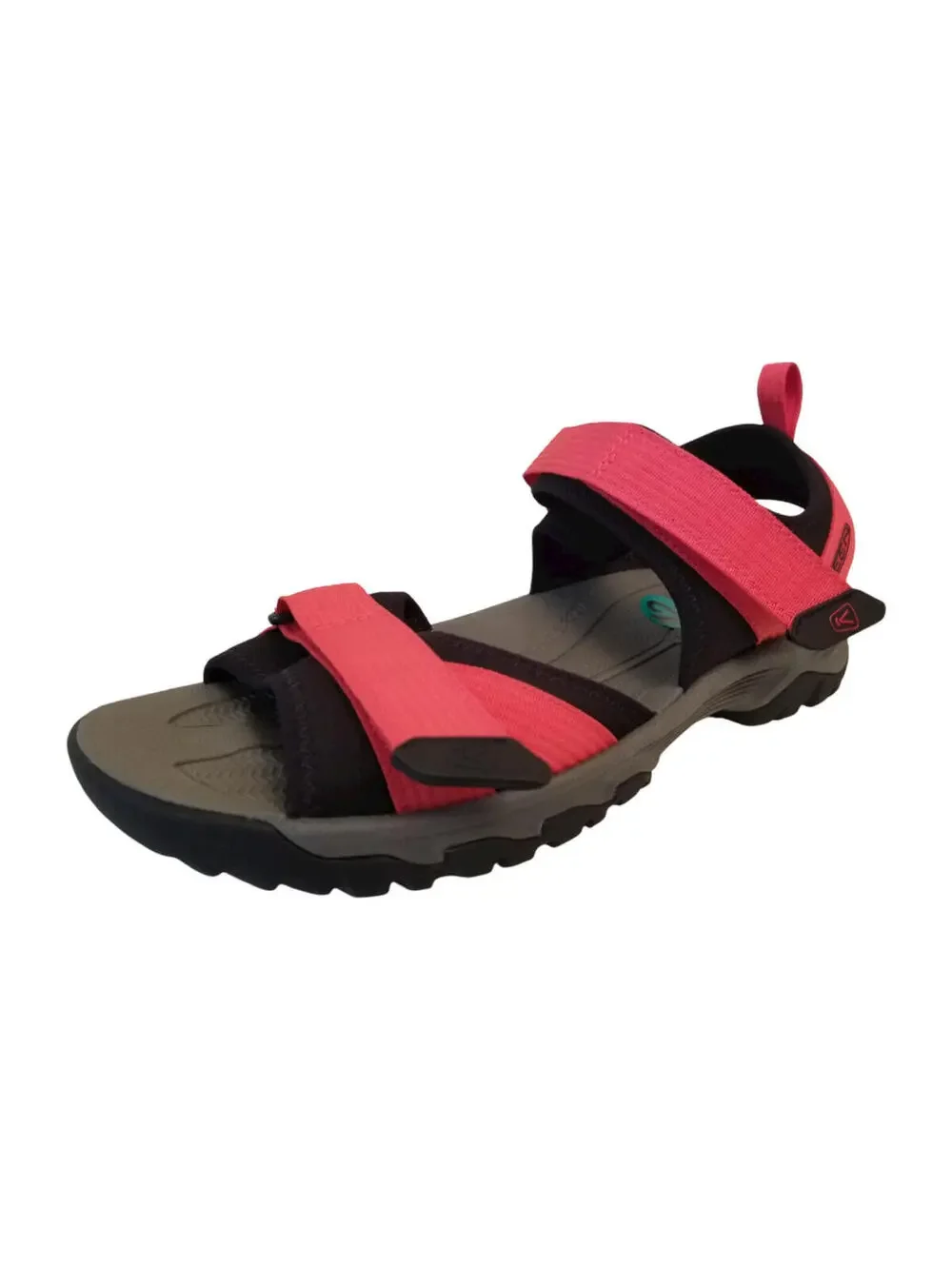 Keen Black Red Slip-On Men's Sandals outdoor hook and loop Size 12 NWB